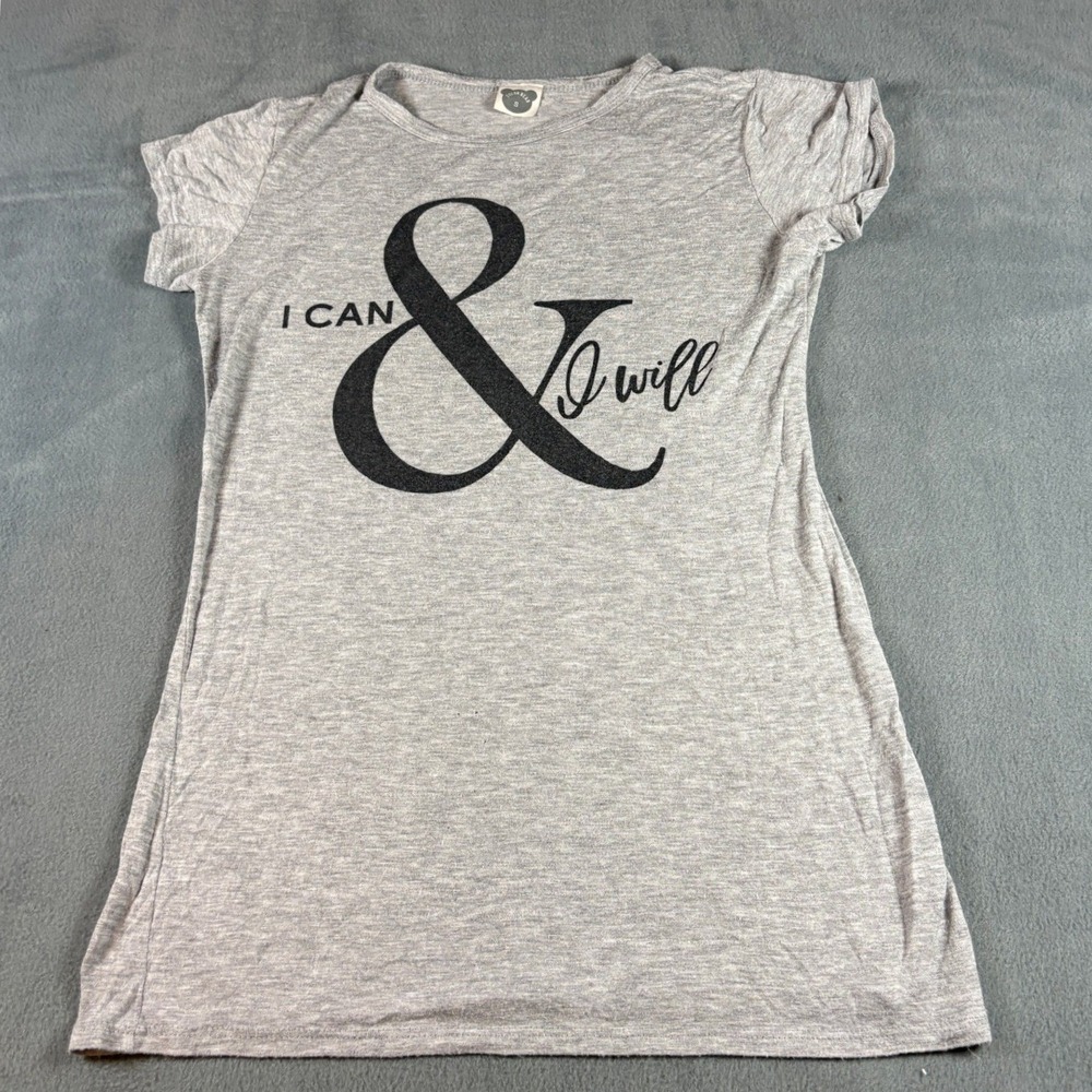Color Bear Womens Heather Gray Short Sleeve T-Shirt Mini Dress Size Small